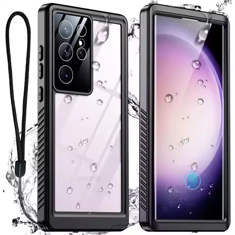 360 ° Fully Sealed Swimming Phone Case For Samsung Galaxy S24 S23 S22 Ultra Plus S21 FE A54 A14 IP68 Waterproof Protective Cover