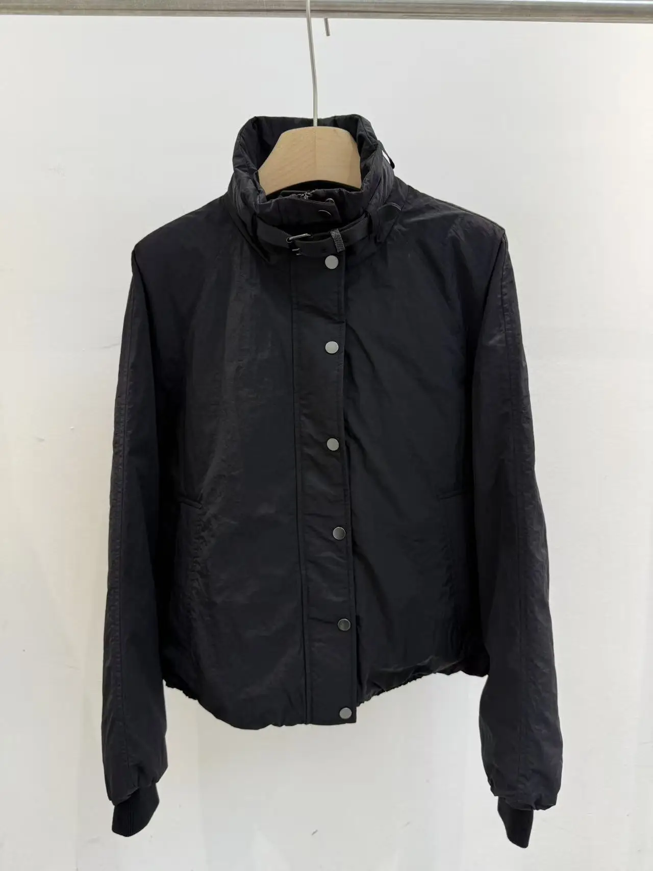 سترة نسائية جديدة للخريف والشتاء بسلسلة قصيرة دافئة من ريش الإوز #5