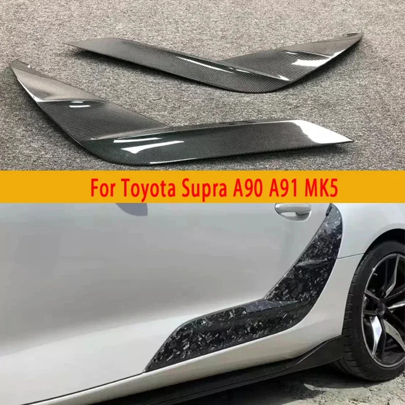 

Для Toyota Supra A90 A91 MK5 автомобильная панель из углеродного волокна, декоративная полоса, отделка панели крыла, украшение, автомобильные аксессуары, комплект кузова