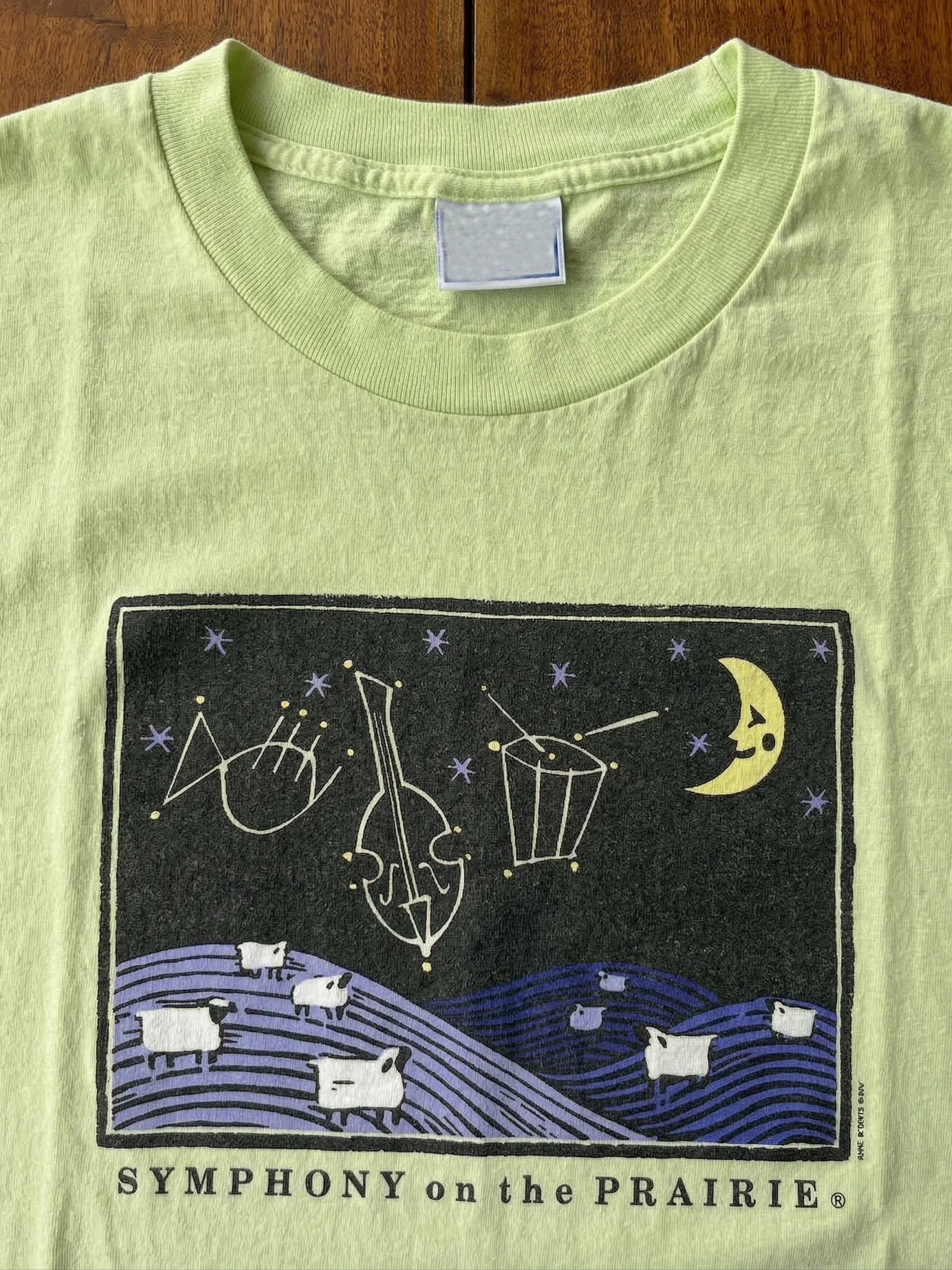 Loose Fit Short Sleeve T-Shirt Vintage American Art Deco Prairie Symphony Style Casual Comfortable Cotton Top for Men And Women