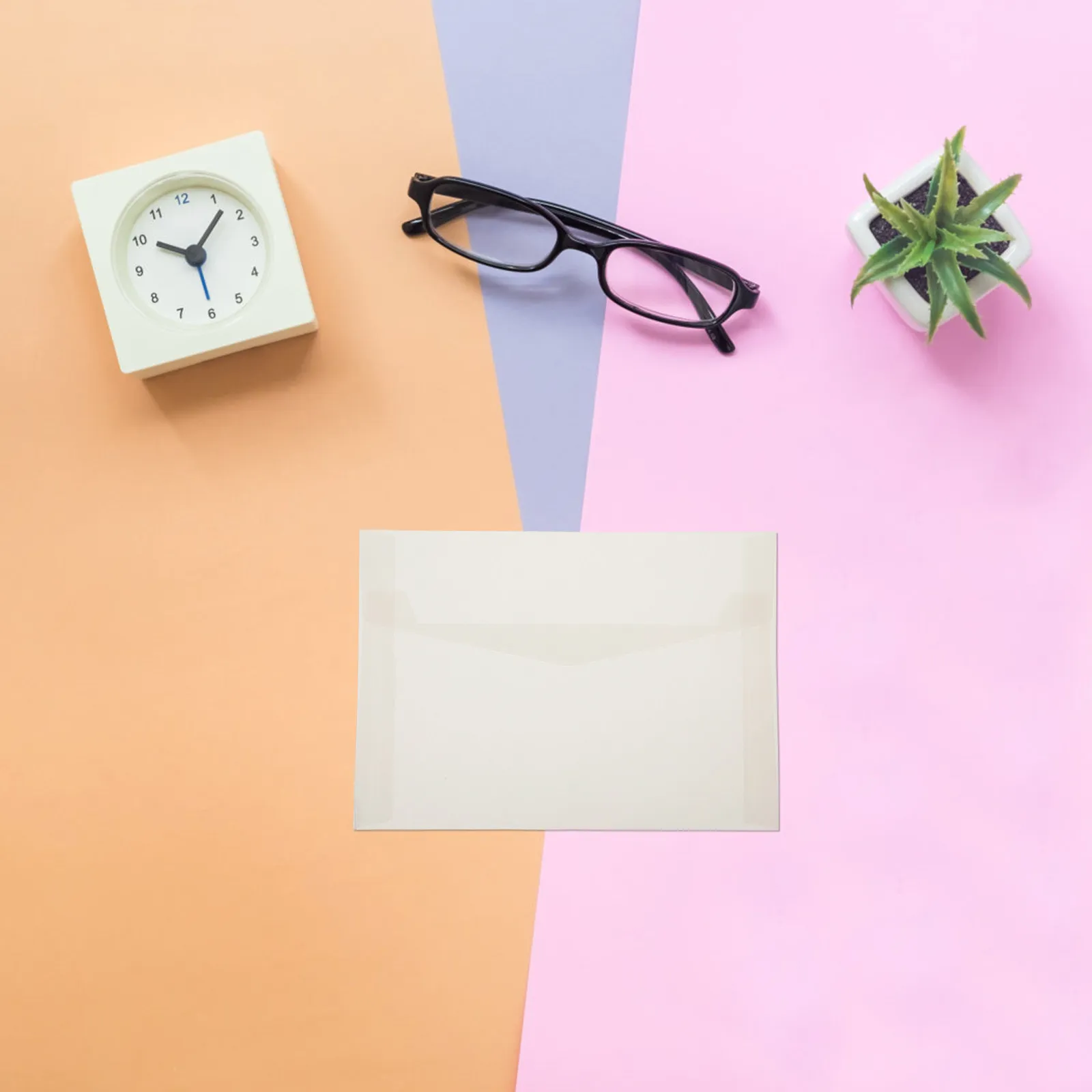 

50Pcs Translucent Invitation Envelopes Cash Envelopes Reusable Vintage Paper Letter Set Wedding Cards