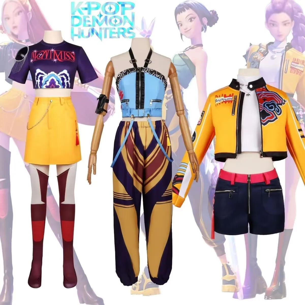 Anime KPop Zoey Cosplay Costume Wig Women Girls Halloween Carnival Comic-con Party Role Playing Outfits