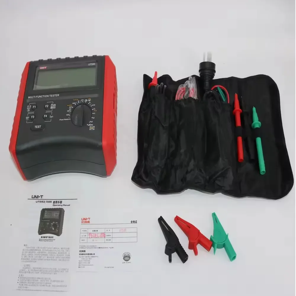 UT595 Phase Sequence Measuring instrument Low resistance continuity tester Electrical safety comprehensive tester