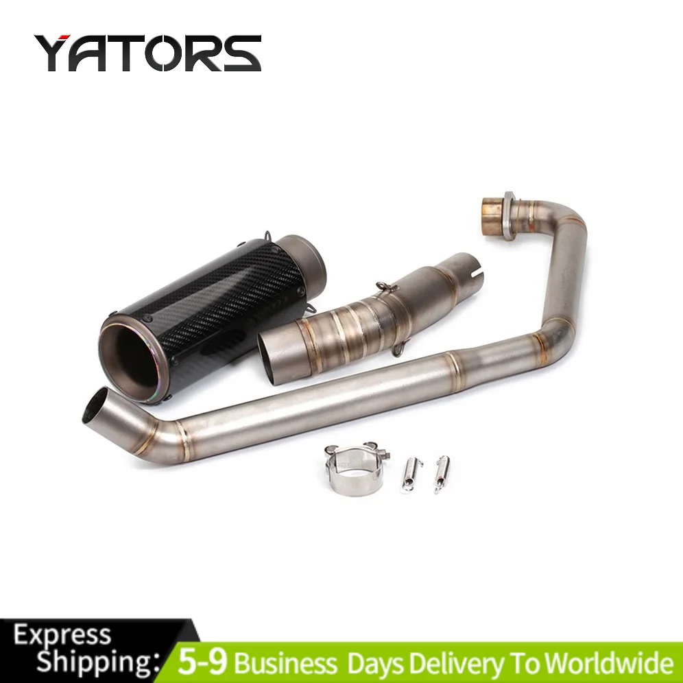 

Full Exhaust System Muffler Tips Header Pipe For Honda CBR150 CB150R 2017-23 Exhausts Pipes