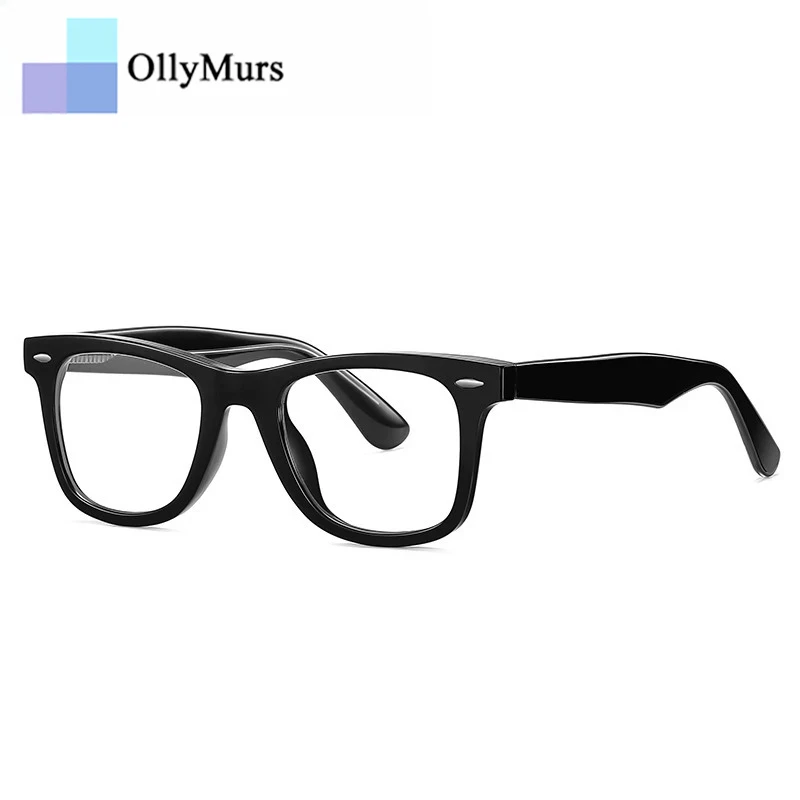 

OLLYMURS Fashion High-quality TR90 Eyewear Retro Blue Light Blocking Optical Prescription Eyeglasses Frame Men and Women 2102