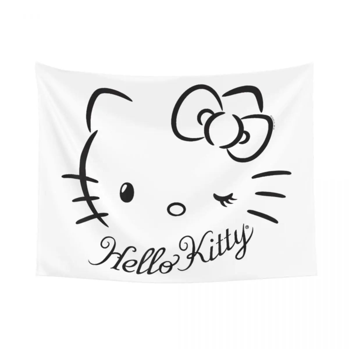 Hello Kitty Sakura Spring Tapestry Hippie Polyester Wall Hanging Wall Decor Curtain Witchcraft Blanket