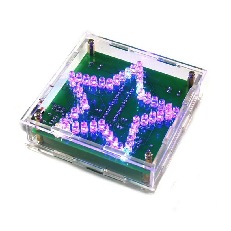 DIY Electronic Kit Soldering Suite Colorful Five-Pointed Star LED Flashing Marquee Light Circuit Board Kit