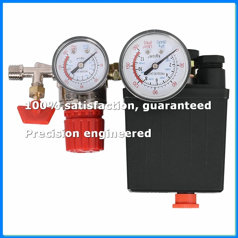 

Air Compressor Pressure Switch with Gauges - Central-Pneumatic Compressor Parts for Precise Air Regulation-A79U