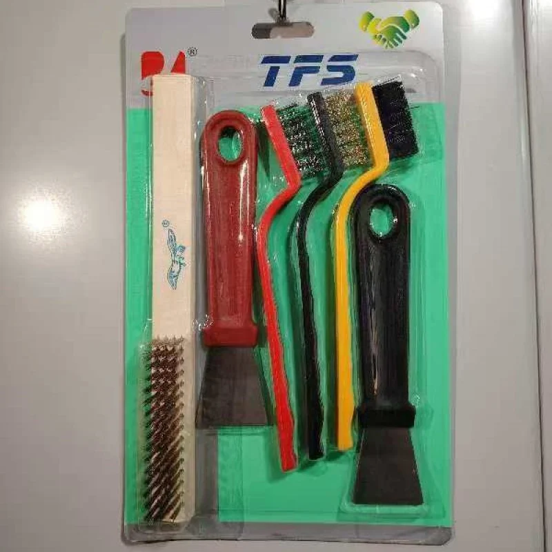 6Set of Suction Card Kitchen Stove Gas Stove Stove Scraper Range Hood Sink Gas Stove Groove Gap Cleaning Brush