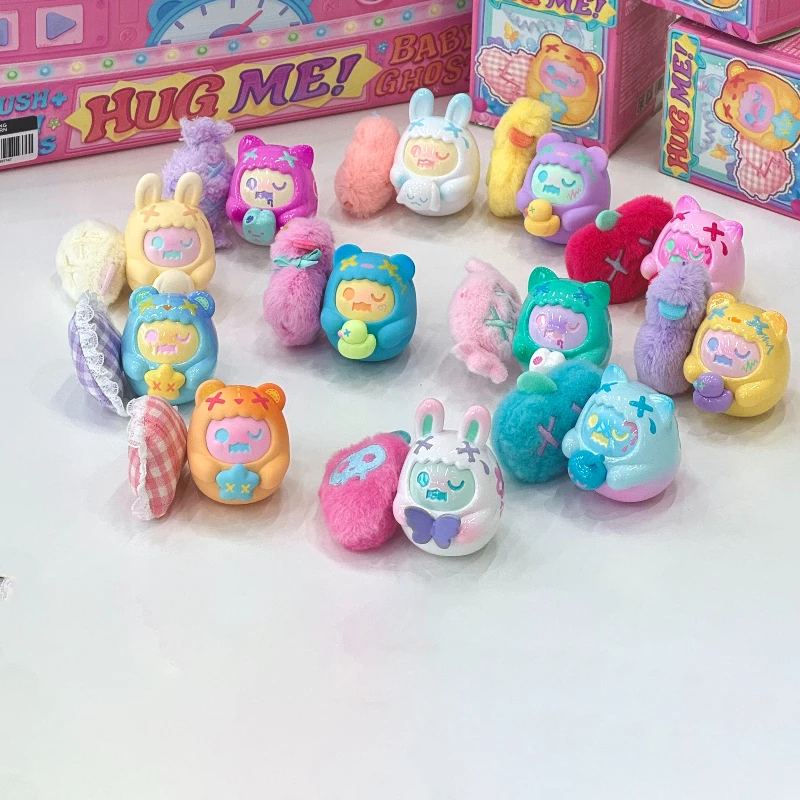

ShinWoo Hug Me Mini Series Plush Blind Box Toys Kawaii Anime Figures Surprise Mystery Box Collection Model Decoration Doll Gifts