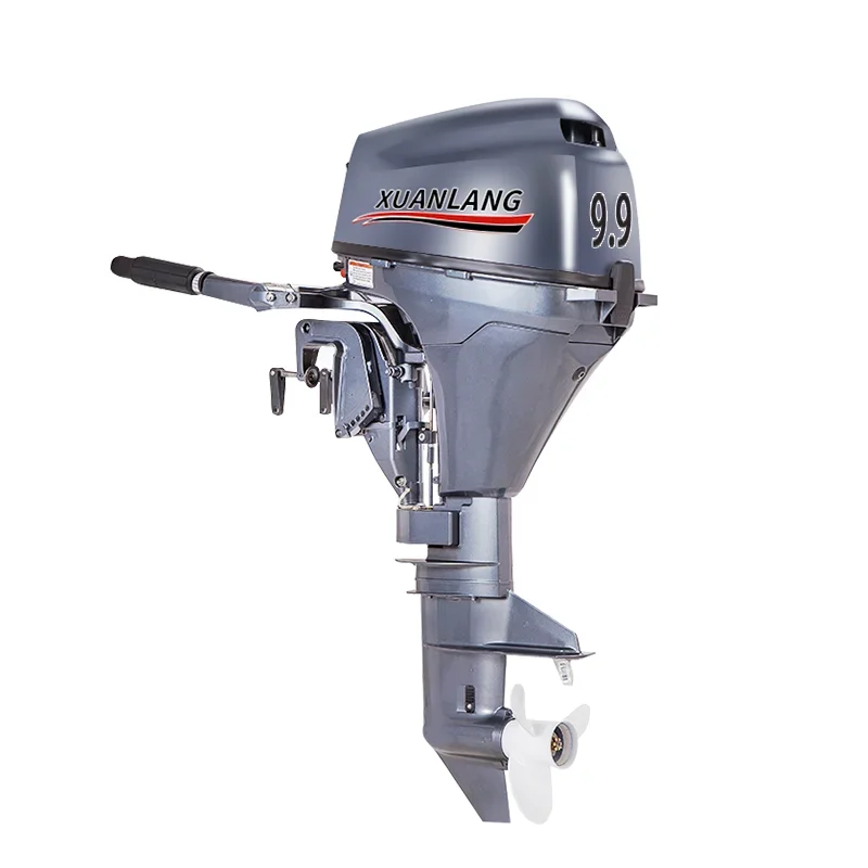 Xuanlang 9.9  Outboard Marin ngin 4 Strok 9.9 Inboard Gasolin Manually Startd Yacht Fishing Boat xtrnal Rubbr Boat