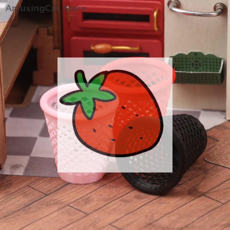 نموذج صندوق قمامة مجوف مصغر بمقياس 1/12 لديكور بيت الدمى #1