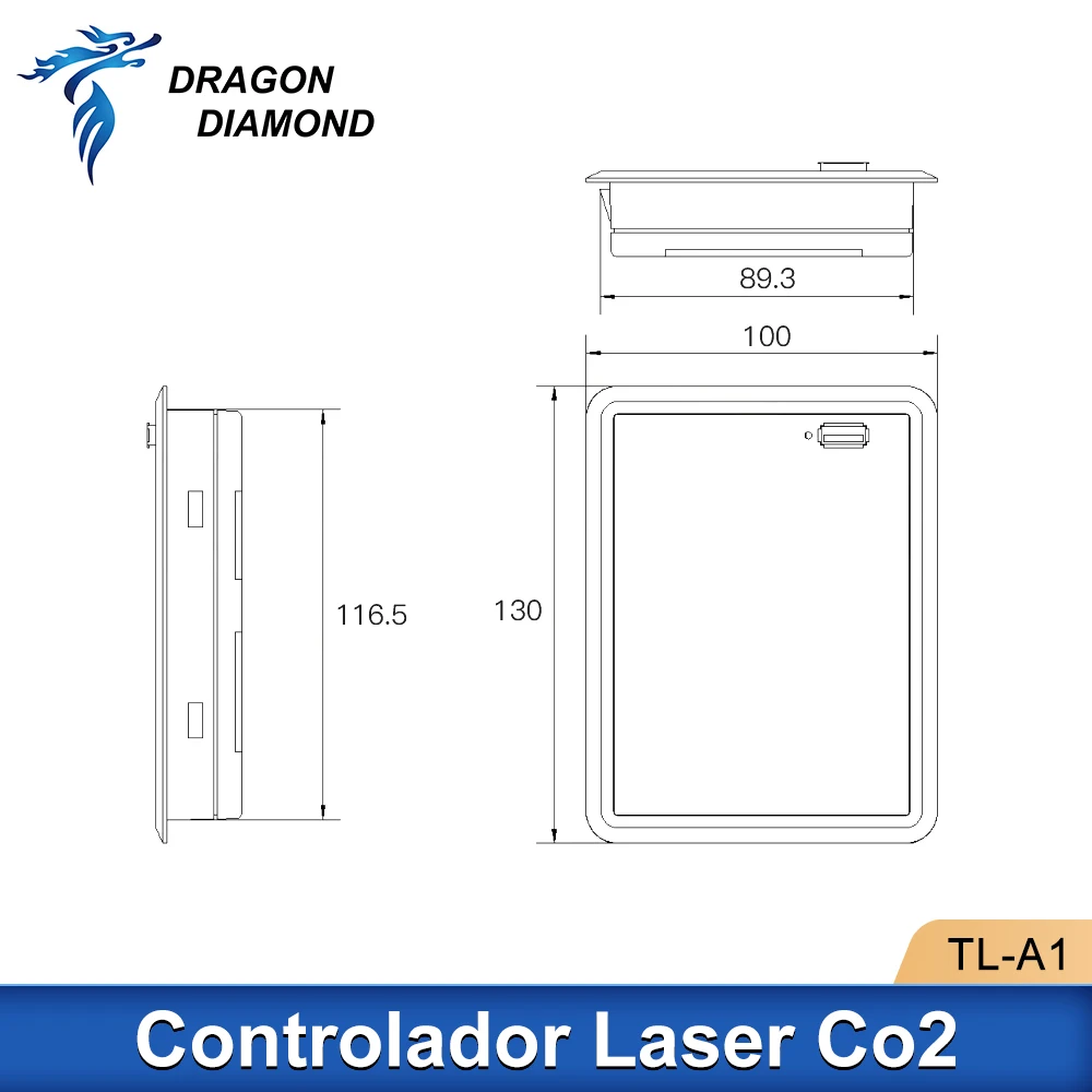 Système TL-A1 de contrôleur de laser de CO2 de K40 pour la découpeuse de gravure de laser de CO2 3020 6040 remplacent Ruida Leetro Trocen