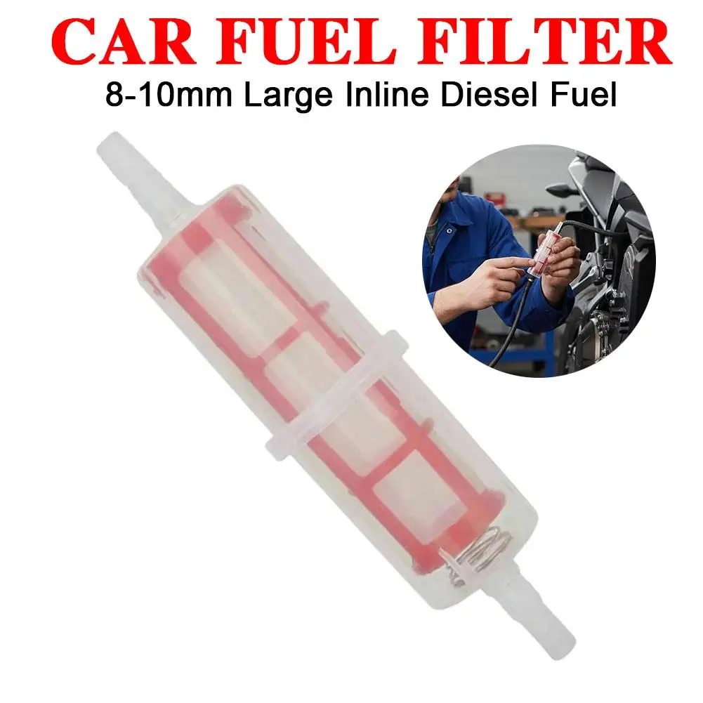 

8-10mm Fuel Filter Professional Motorcycle Car Oil Filter Large Inline Diesel Fuel Filter Automobiles Replacement Accessories