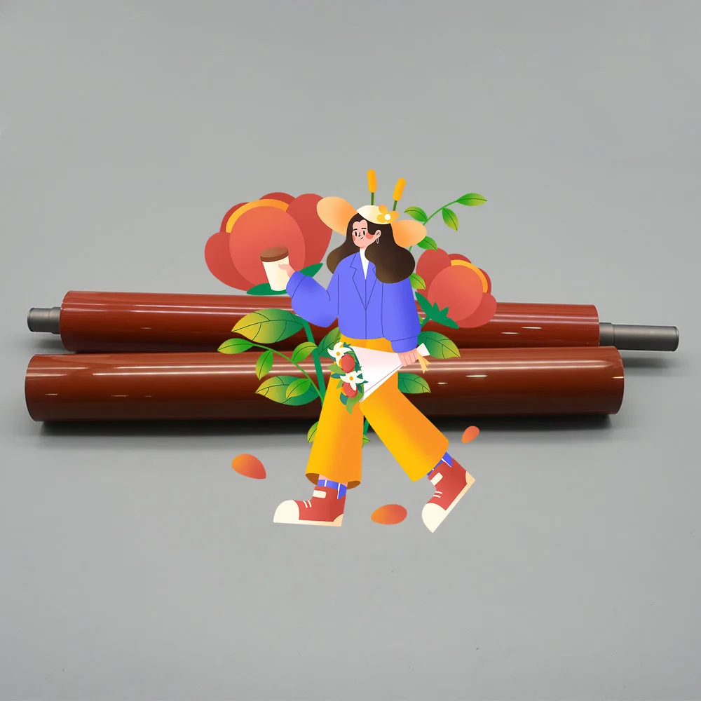 

1set C754 Fuser Film Lower Pressure Roller Konica Minolta Bizhub C654 C754 758 808 C558 C658 C554