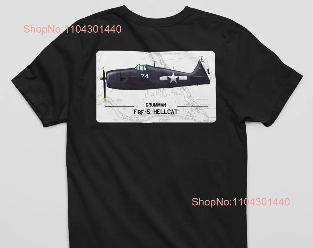 UPDATED F6F 5 Hellcat T Shirt Airplane Aviation Trendy Pilot Clothing long or short sleeves