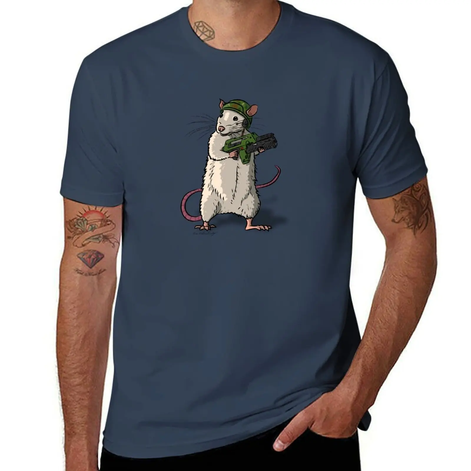 

Rat Marine T-Shirt t shirts for man cotton cotton t shirt pack T-Shirt