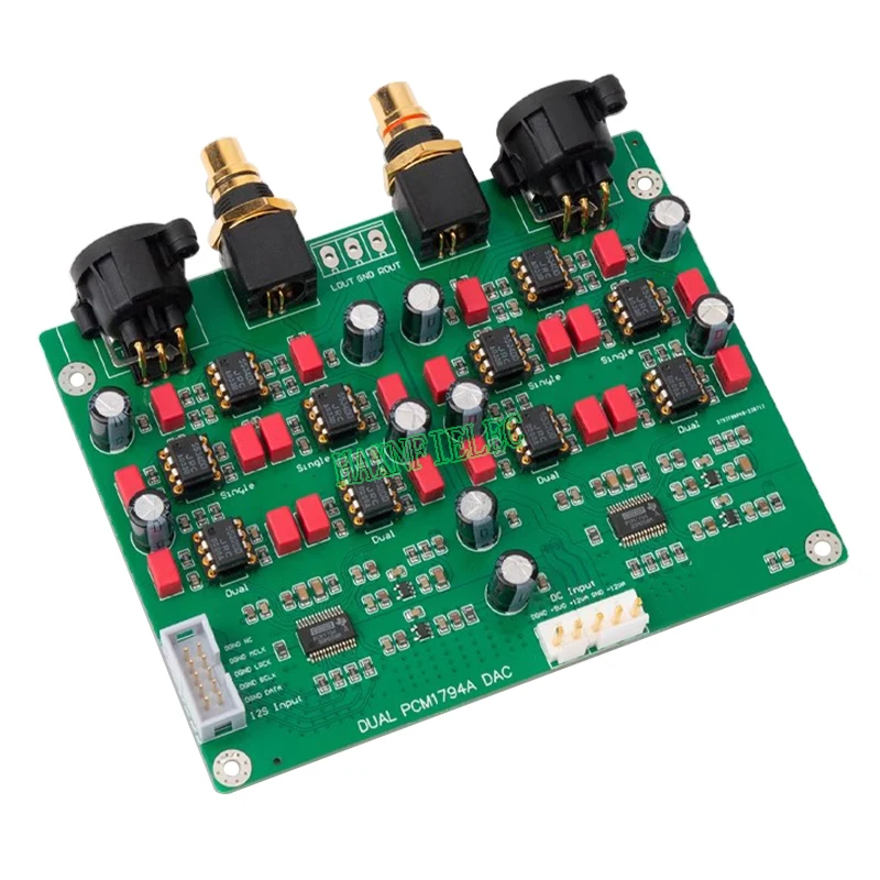 Dual PCM1794A x2 DAC Balanced Decoder Board Decoding Module 24bit 192Khz IIS I2S Input Single-ended XLR Balanced Output