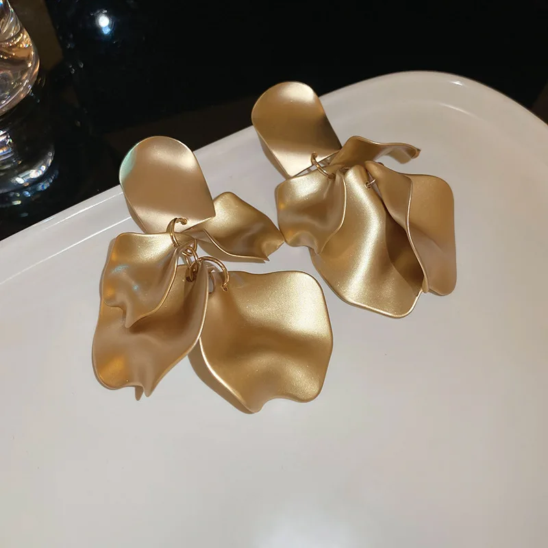 Böhmische bunte Blumenohrringe für Damen, modische Blütenblatt-Anhänger-Ohrringe, Party-Tropfenohrringe, Schmuck, Y2k-Accessoires, Bijoux A
