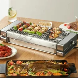 Barbecue Plate, Electric Grill Plate, Household Boat Machine, Indoor Smokeless Electric Grill, Kitchen Electric Bbq