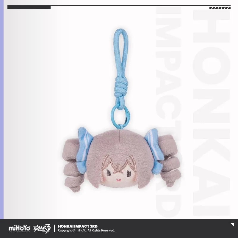 [Genuine] miHoYo Game Honkai Impact 3rd Plush Pendant Kiana Raiden Mei Bronya Cartoon Doll Anime Keychain Cosplay Halloween Gift