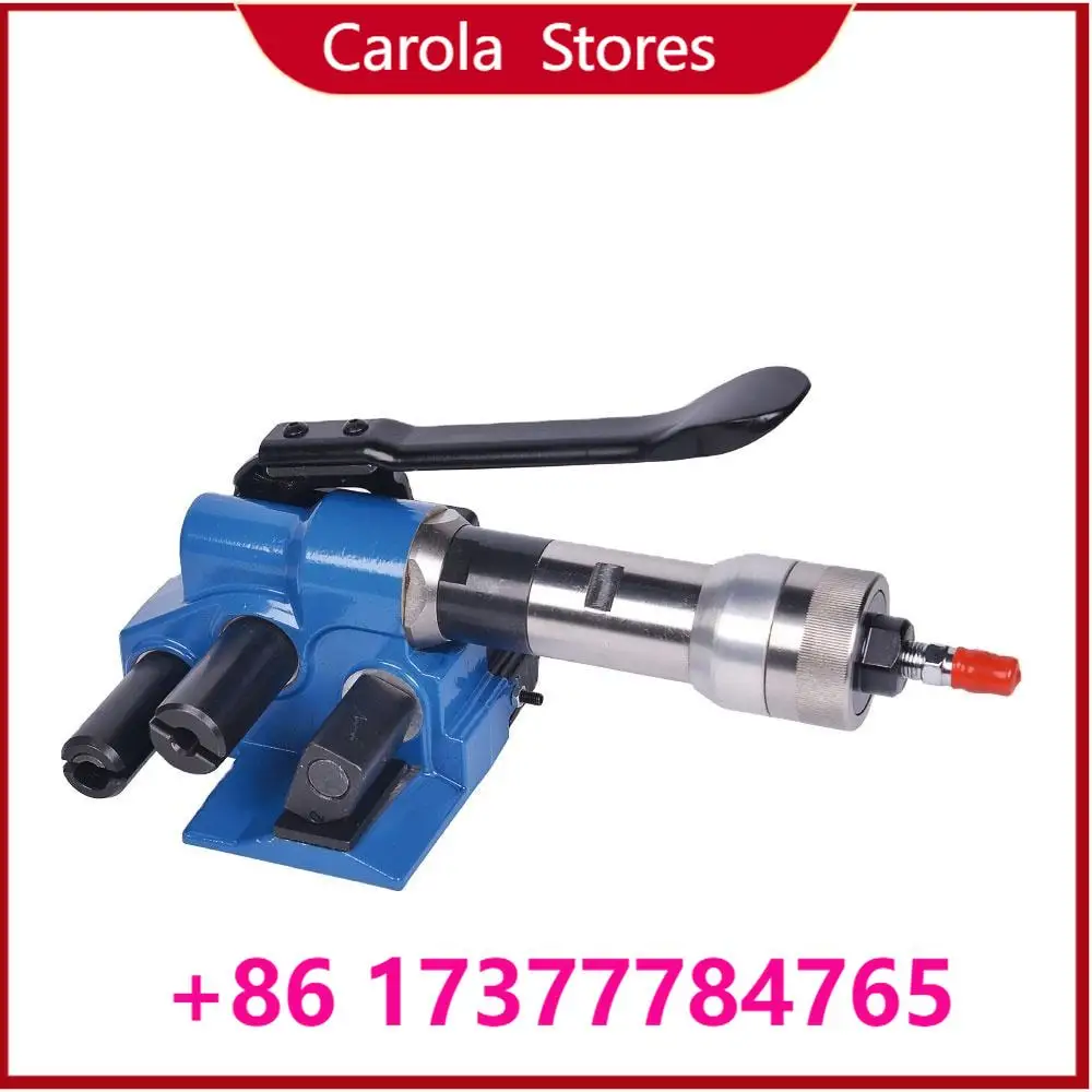 Pneumatic Portable PET & Fiber Cord Strapping Machine, Automatic Tension Sealing Cutter Handheld Steel Belt Bundle Packing Tool