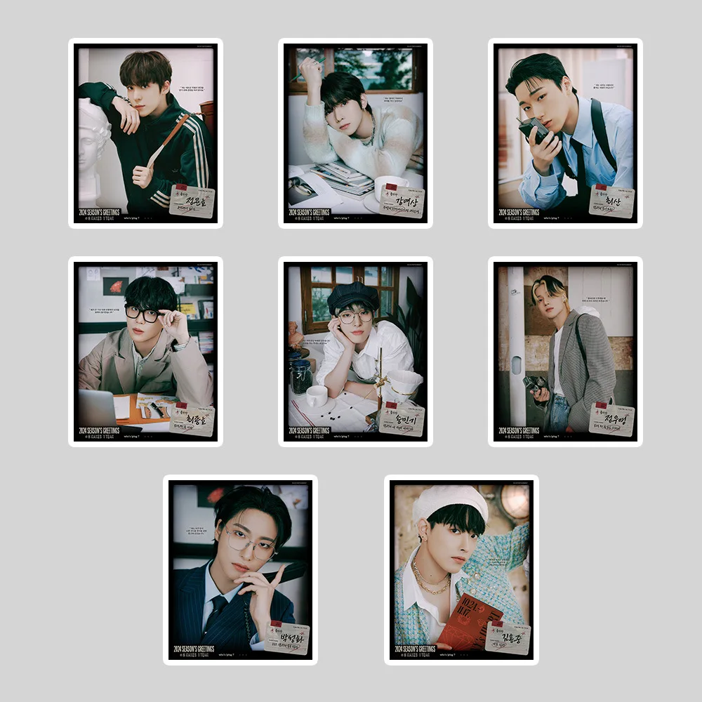 99Pcs/Set ATEEZ New Album THE WORLD EP.FIN WIL Stickers Waterproof High Quality HD Photo For Notebook Stickers Fans Gifts