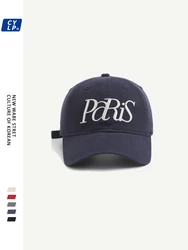 Embroidered Hip Hop Baseball Cap for Men and Women Korean Style All-Matching Ins Peaked Cap for Spring and Summer