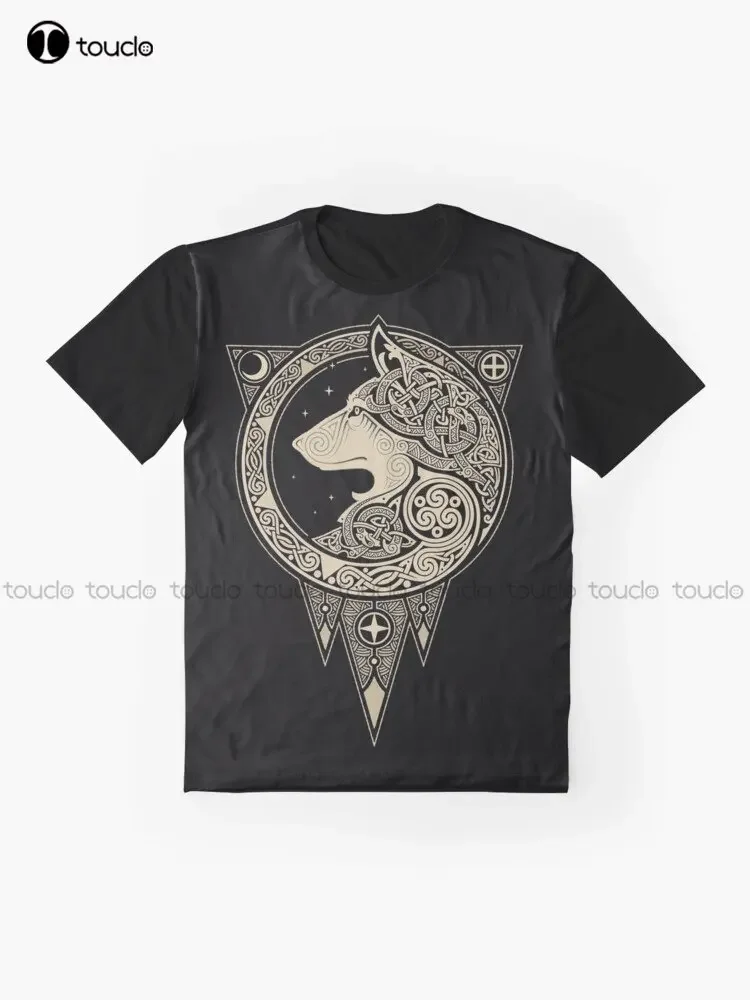 Norse Ulv Graphic T-Shirt Custom Aldult Teen Unisex Digital Printing Tee Shirts Custom Gift Xxs-5Xl Streetwear