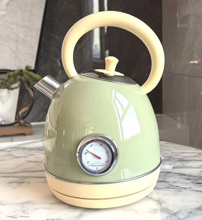 220V Retro Electric Kettle Boiling  With Automatic Power Off 304 Stainless Steel Household Electric