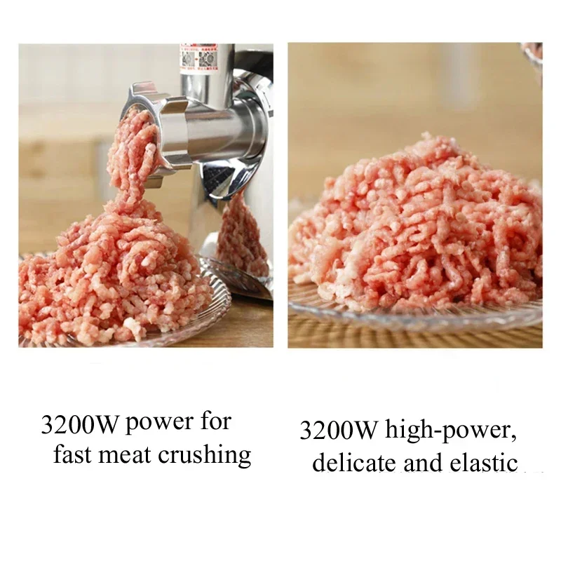 Electric Meat Grinder Food Processors Vegetable Chopper 800W Meat Mincer Mixer Crusher Blender for Kitchen 220V view 4