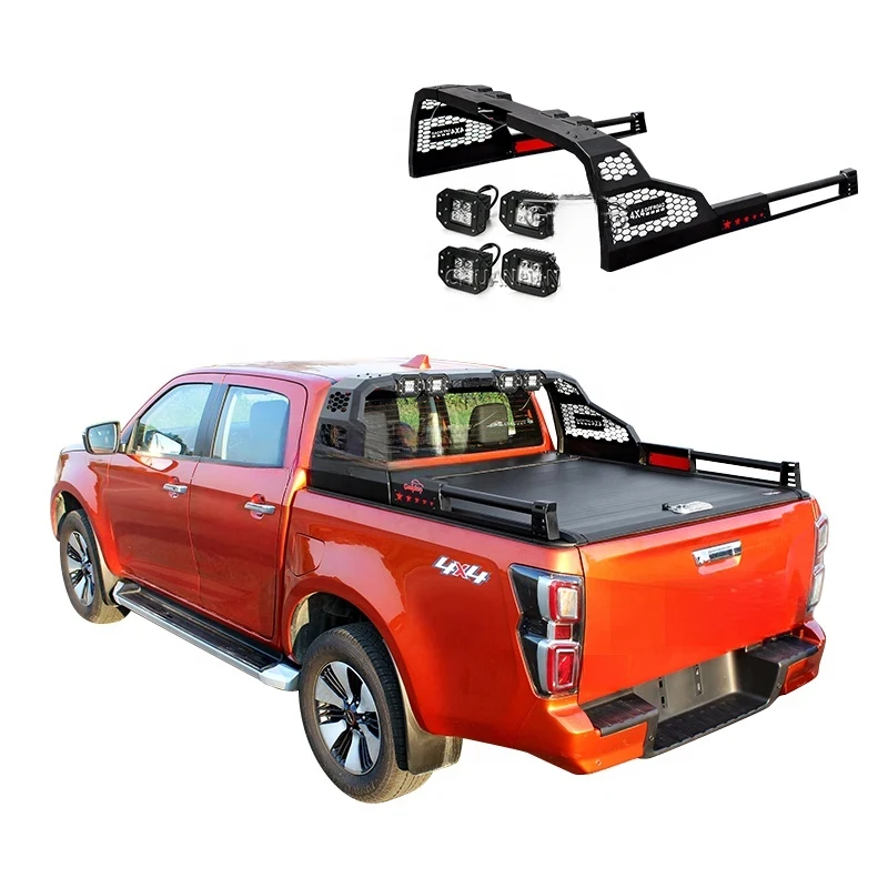 

Premium Car Accessories 4X4 Carbon Steel Pickups Sport Roll Bar Tundra Ram1500 2500 3500 Truck Durable