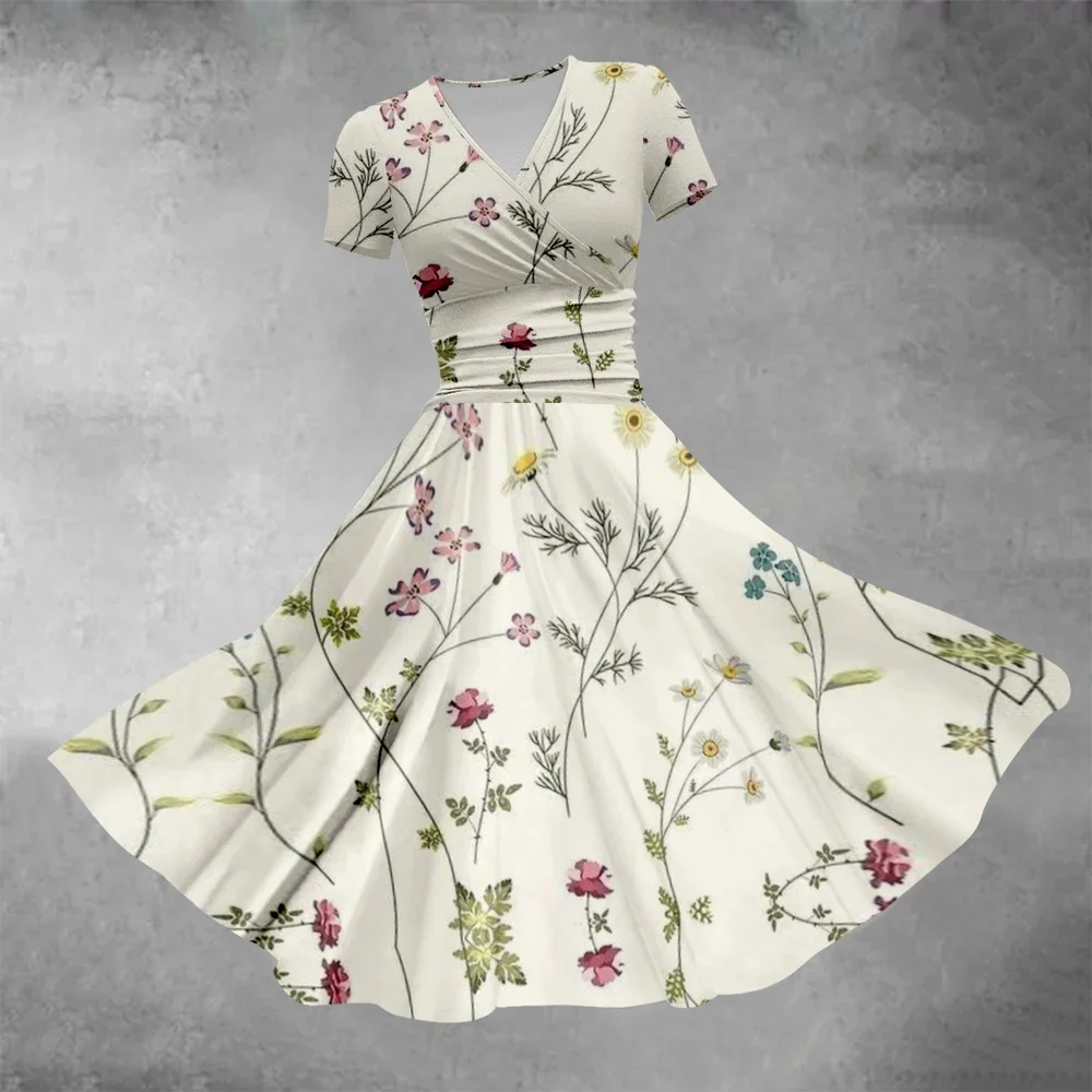 Zomerjurk Stijlvolle Luxe Bloemen Avondjurken Vrouwen Feest Maxi Jurk Strand Meisje Vestido Elegant Gewaad Nieuw In Jurken 2024