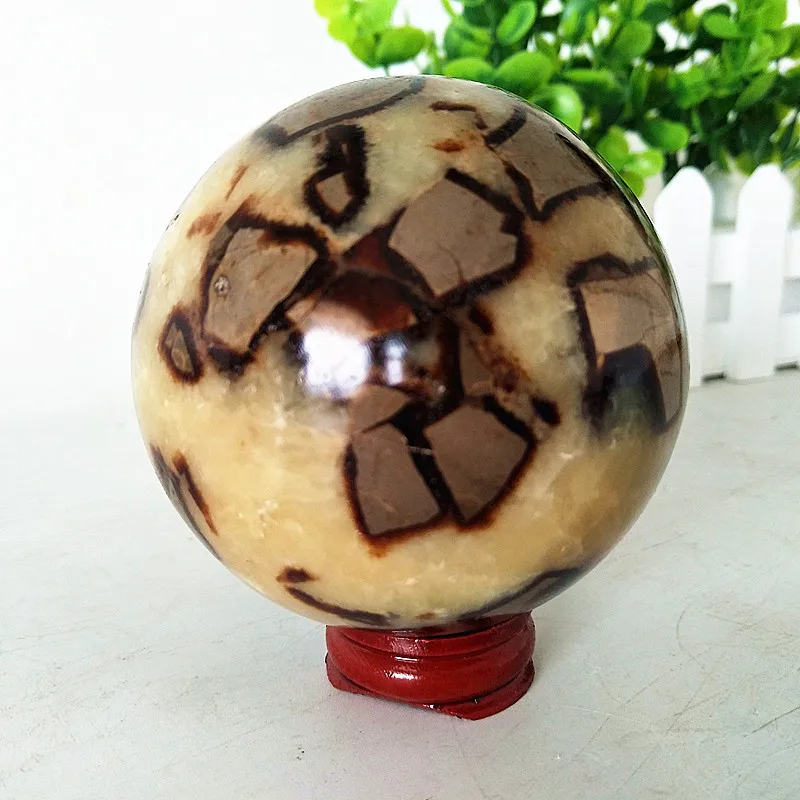 Natural Stone Septarian Crystal Ball Witchcraft Energy Sphere Spiritual Meditation Healing Exorcism Feng Shui Room Decoration