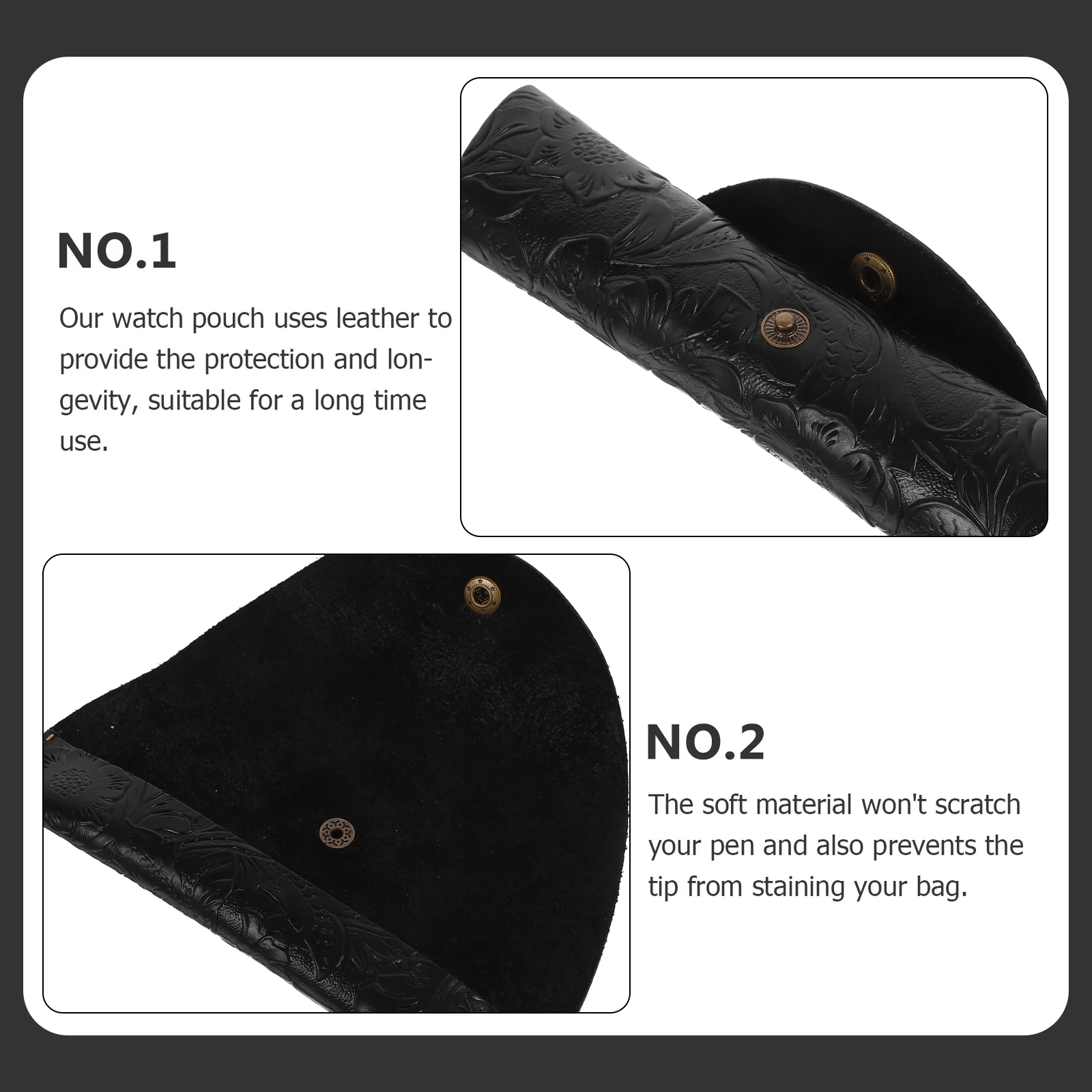 

Organizer Pen Case Pencil Bag Storage Japanese-style Black Men and Women