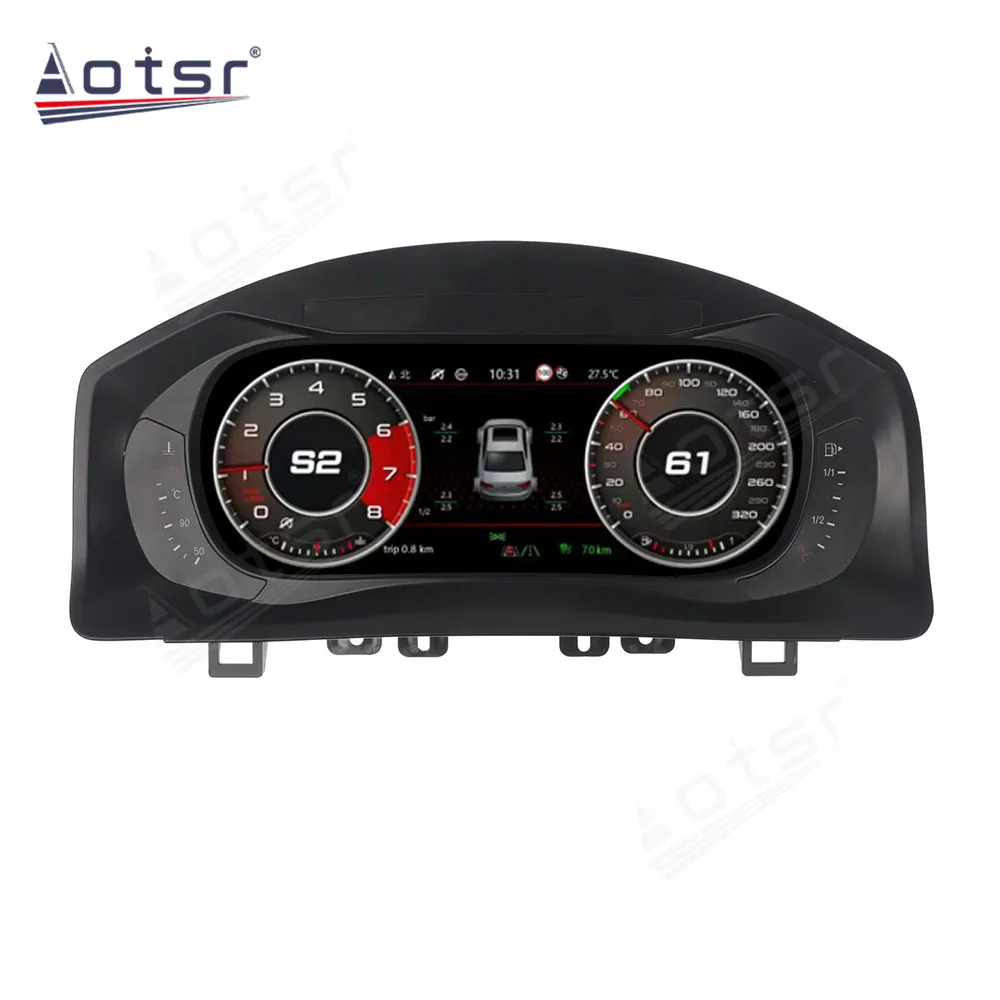 For VW Volkswagen Tiguan Diesel Oil and Gasoline Digital Cluster LCD Dashboard GPS Navi Android HD Screen Virtual Instrument