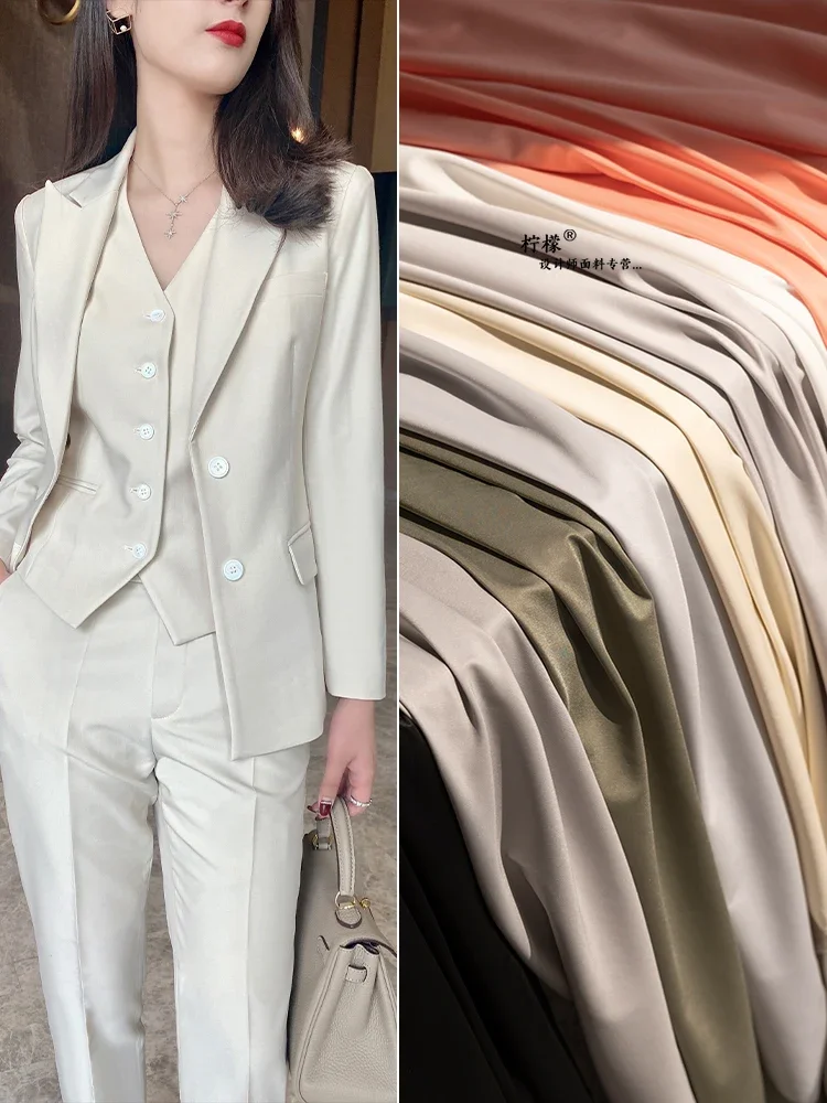 

Ткань с уксусной кислотой, микроэластичная куртка, маленький костюм, дизайнерская одежда, ткань для шитья на метр, ткань «сделай сам»