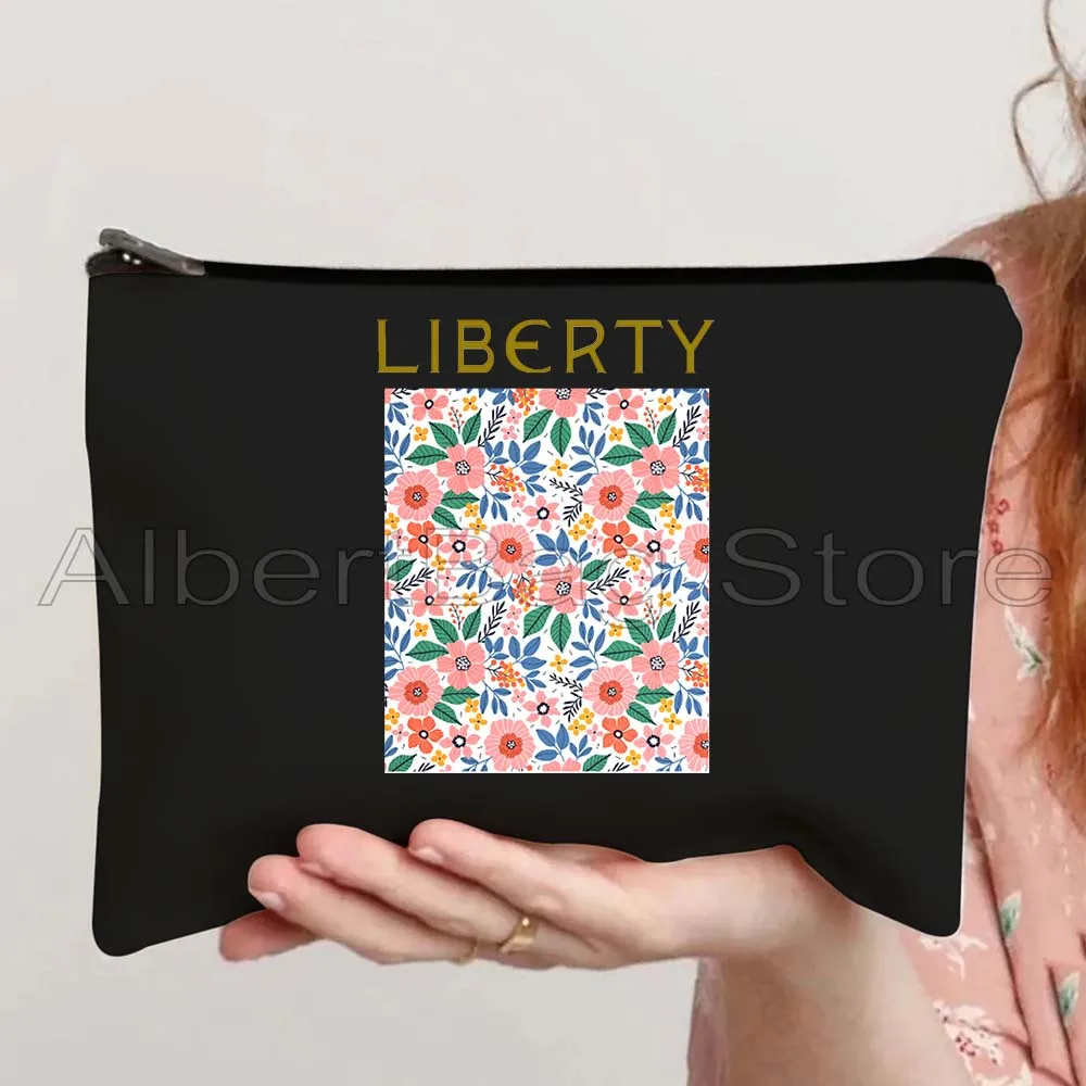 WILLIAM MORRIS Pattern Strawberry Thieves Floral Flower Liberty Painting Canvas Cosmetic Makeup Toilet Bag Pencil Case Pouch
