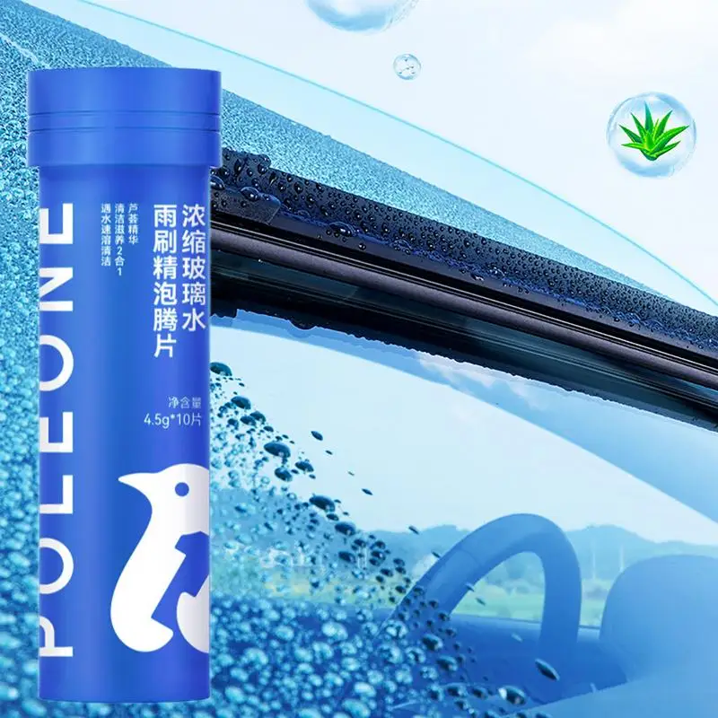 

Car Windshield Glass Concentrated Washer Tablets Car Effervescent Washer Fluid Wiper Glass Solid Cleaning Tablets for Car Window