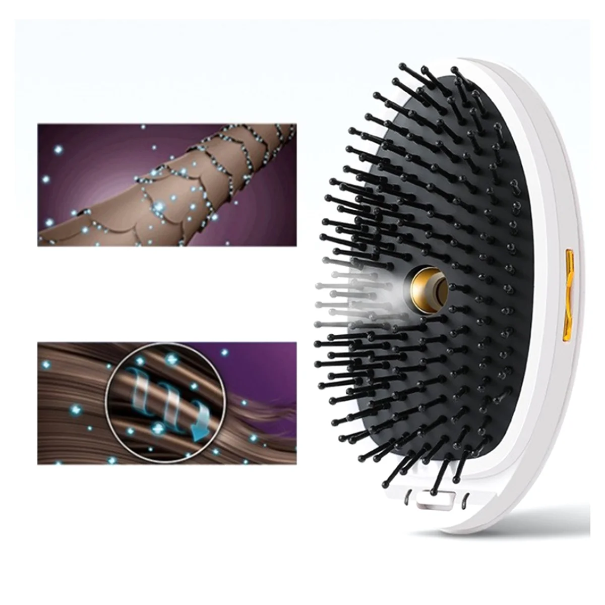 Portable Universal Steam Spray Ion Hair Comb Anti-Static Hair Knot Electric Spray Vibration Massage Comb Ionic Hair Comb