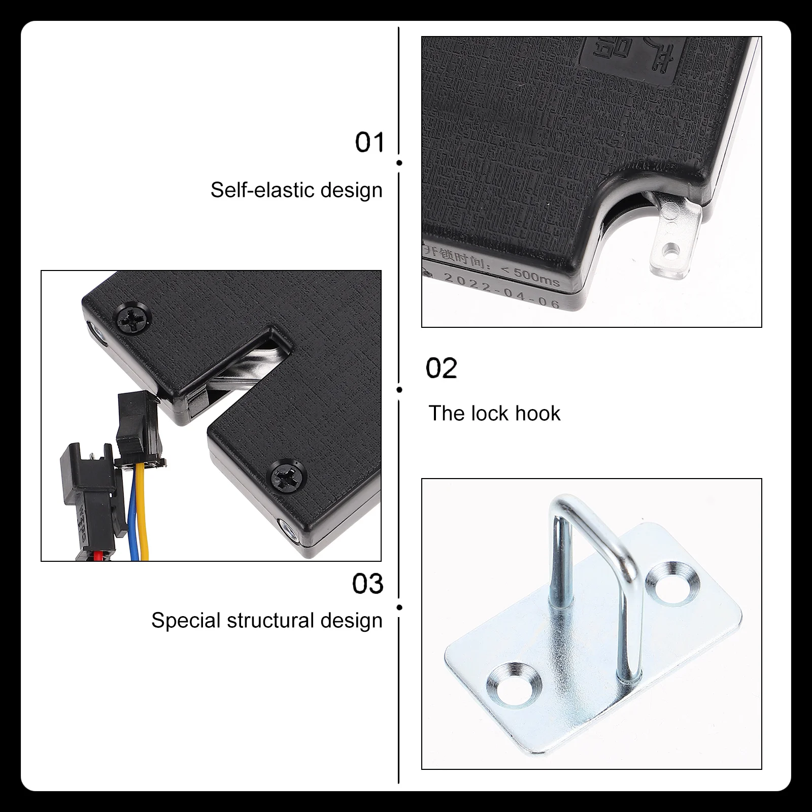 

Electromagnetic For Cabinet Door Electric Controlled Self-Elastic Design 0.5-4Kg Electronic Cabinet Lock Vending Machine Drawer