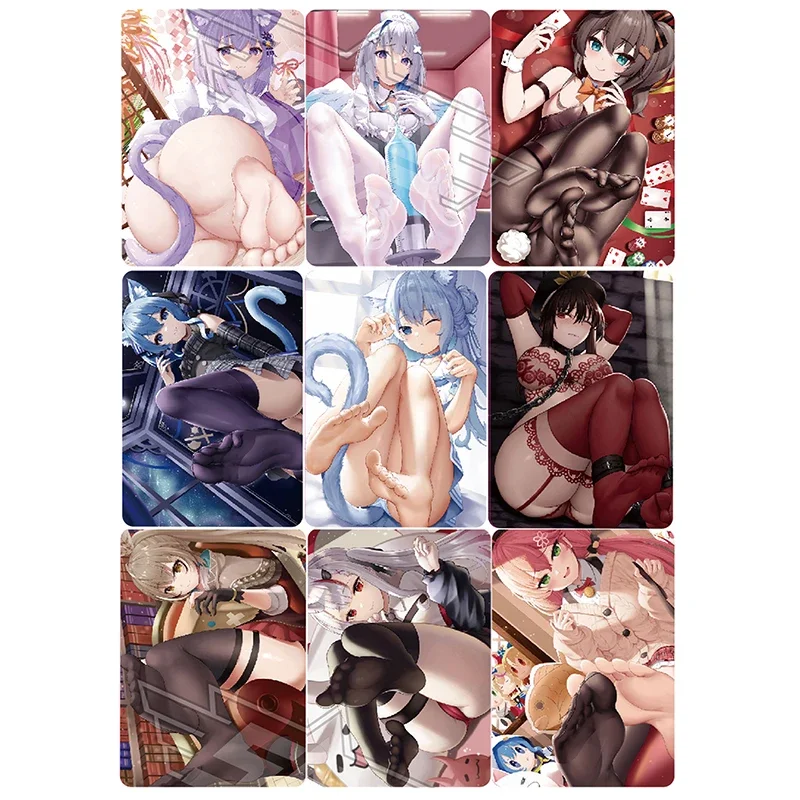 Anime Character DIY Collectible Card Nakime Noto Mamiko Tatsumaki Suma Laser Flash Card Boy Play Toys Christmas Birthday Gifts