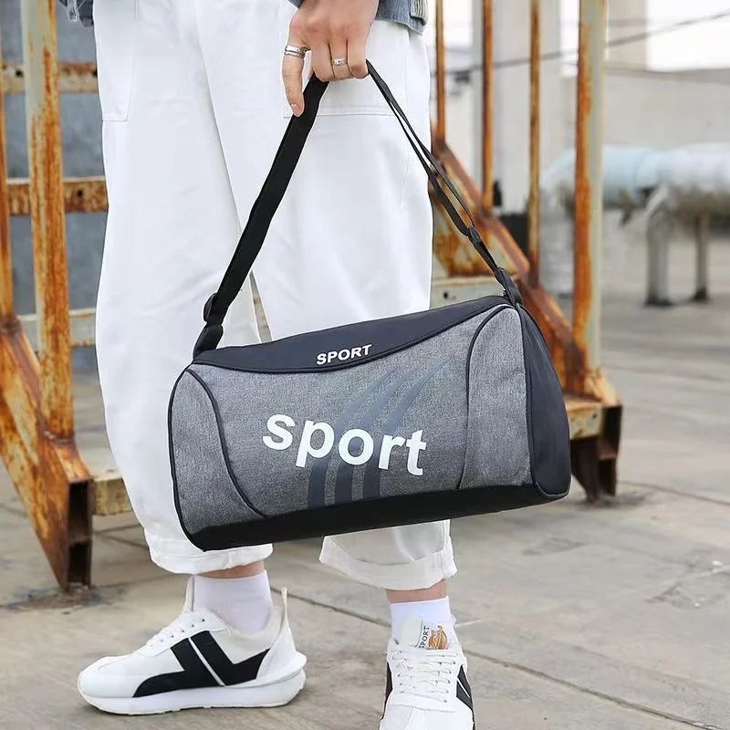 Männer Fitness Tasche Messenger Tasche Freizeit Student Tasche Hohe Qualität Wasserdichte Reise Umhängetasche Brief Druck Outdoor Sport Taschen