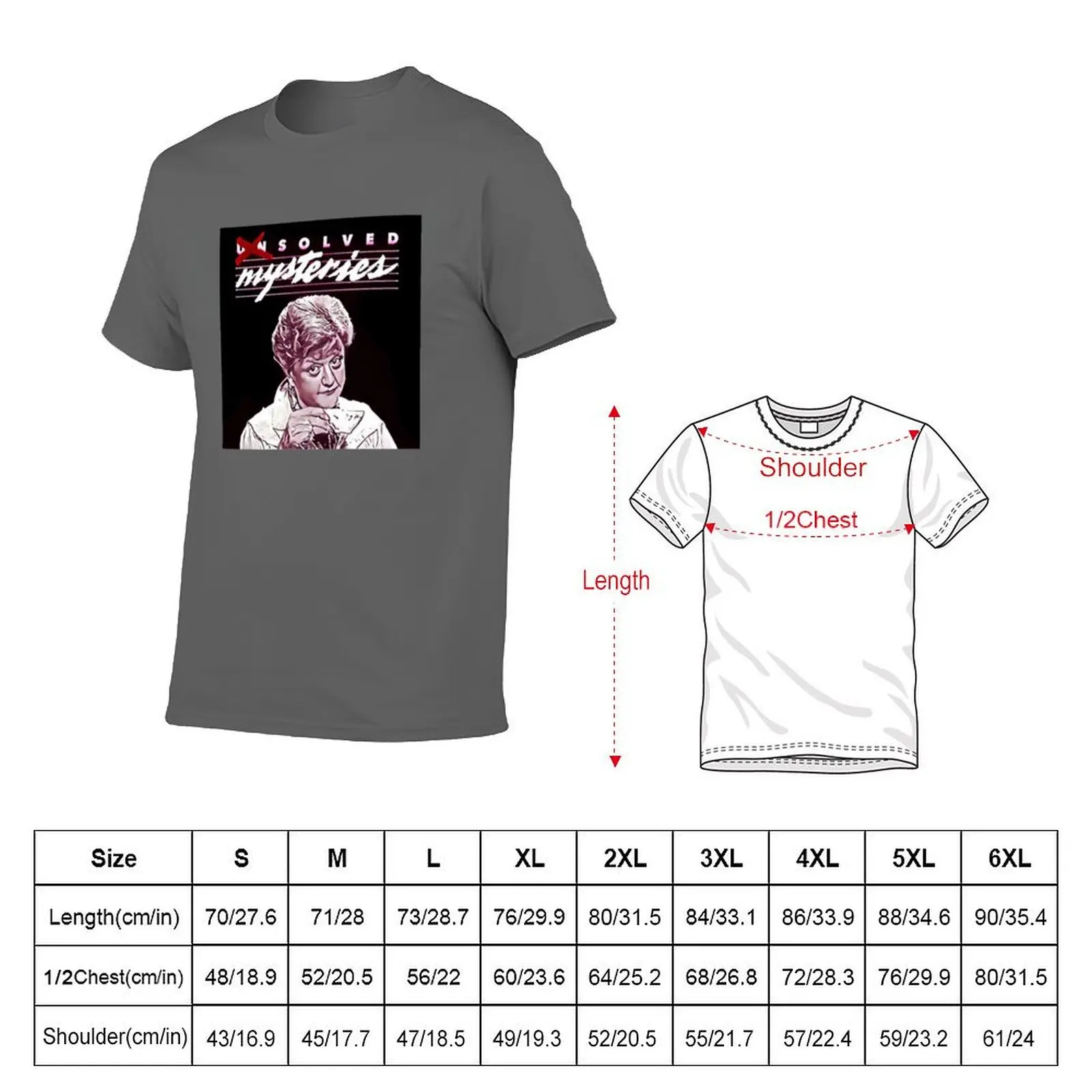 Jessica Fletcher Solving All The Mysteries T-Shirt t shirts for man slim fit man graphic t shirt t shirt man casual T-Shirt