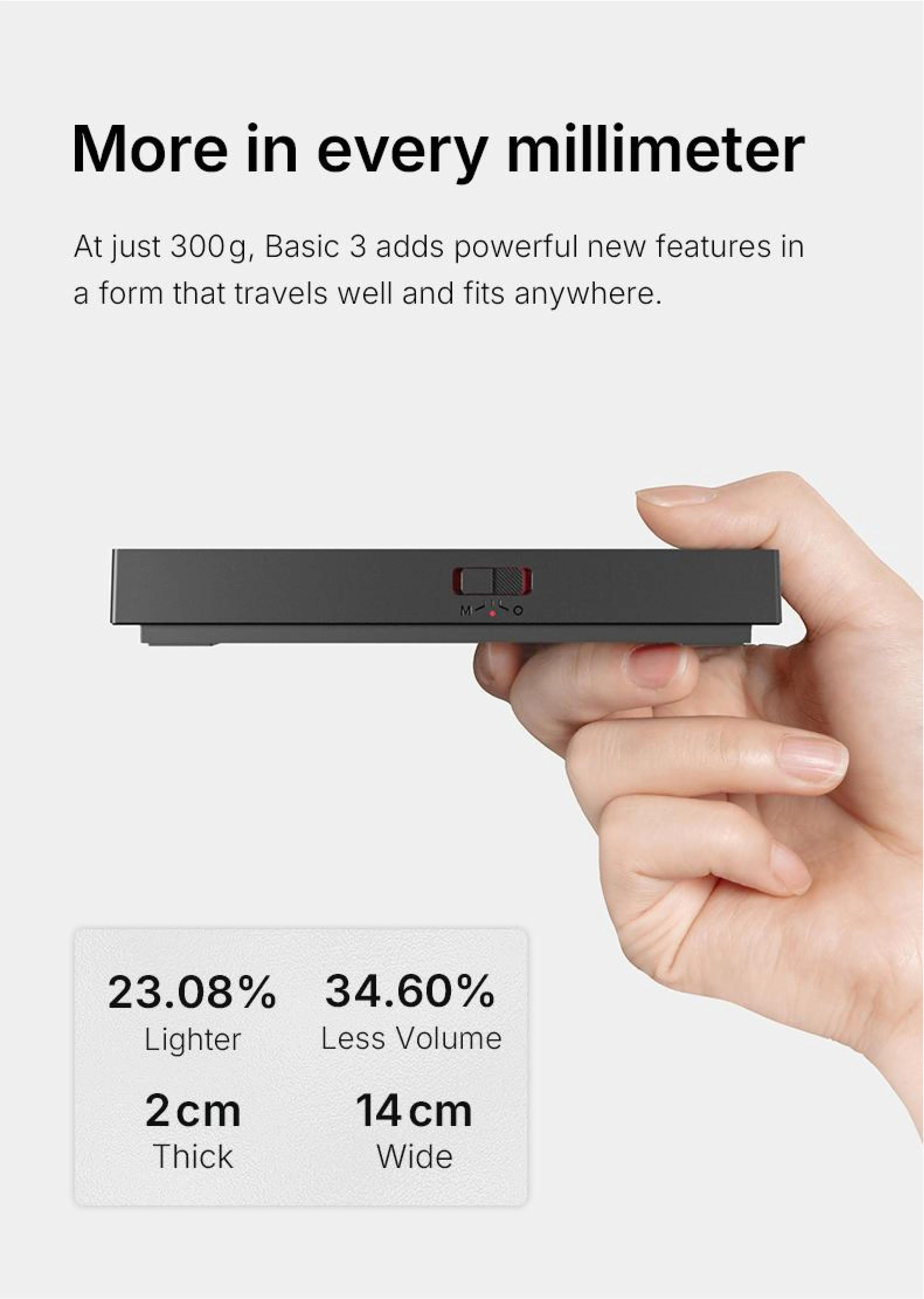 TIMEMORE Black Mirror Basic 3 Kaffeewaage Küchenwaage Digitale Waage Mini-Wiegeplattform Schlanker Intelligenter Leichtgewicht – Detail 5