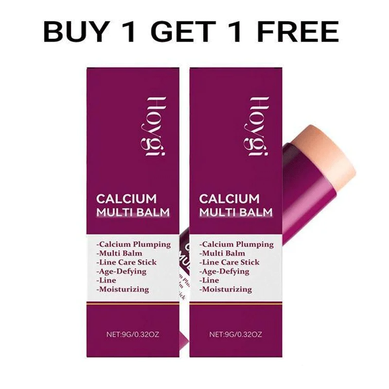 Korean Calcium Volume Multi Balm Stick – Collagen Infused Hydrating & Firming Anti-Wrinkle Care, Pre-Makeup Moisturizer