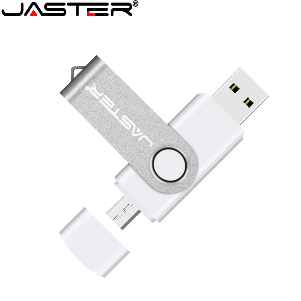 JASTER High Speed 2 w 1 USB 2.0 Pen Drive 128GB pamięć USB dyski 64GB 32GB 16GB czarny kreatywny prezent 8GB 4GB