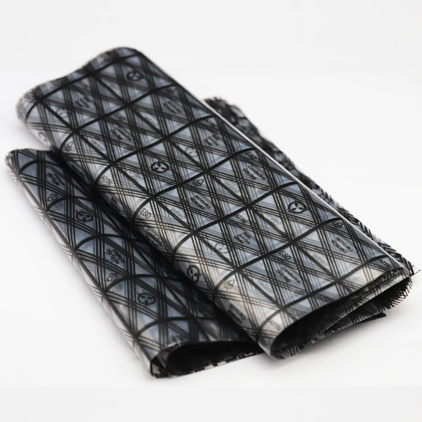 15*25cm 15x25cm 18*26cm 18x26cm 20*30cm 20x30 Card Plastic PE Open Top ESD Anti Static Shielding Net GRID Mesh Pouch Storage Bag