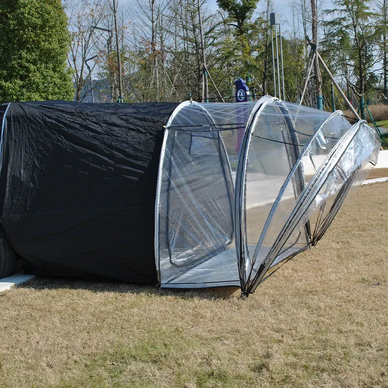 2 Room Car Rear Tent Provides Rest Areas And Activity Spaces,Transparent Car Tail Tent Portable and Lightweight,Easy To Carry