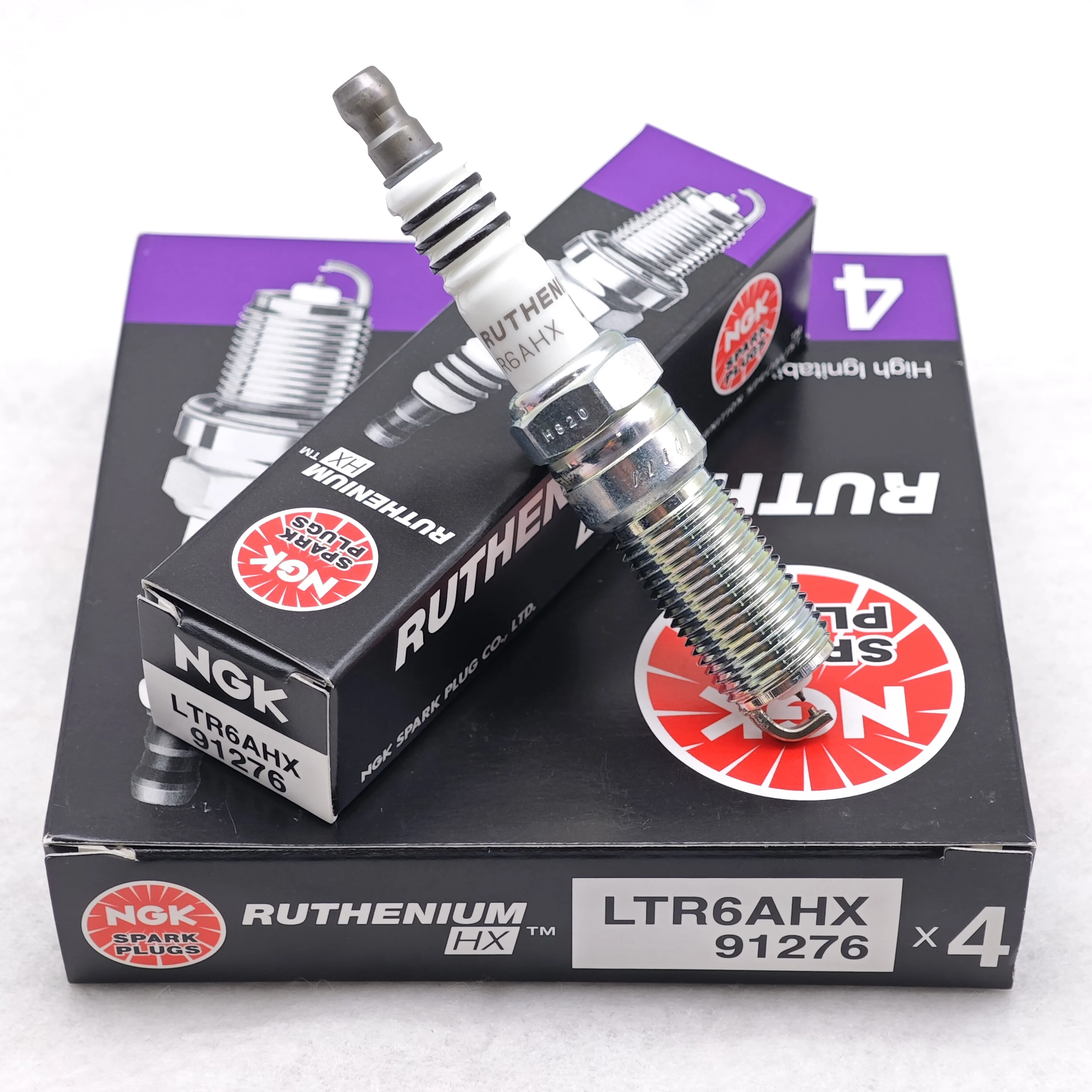 

4pcs Original NGK Ruthenium HX High lgnitability spark plugs LTR6AHX 91276